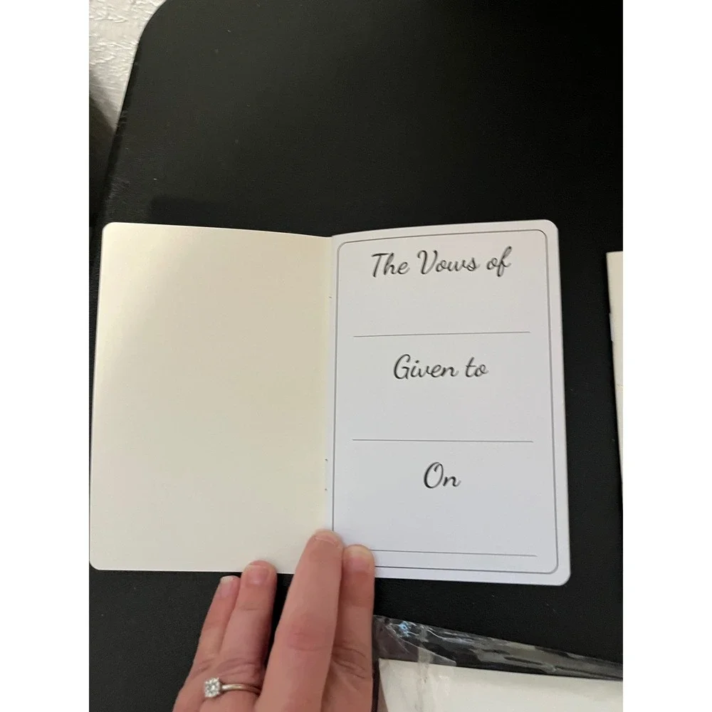 Unbranded wedding vow